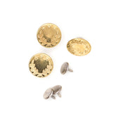 Jeans knopen goud krans 3 stuks Knopen JEANSKNP - GOLD - 3PCS